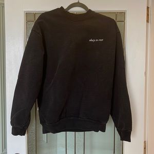 Heavyweight cotton okay to rest crew